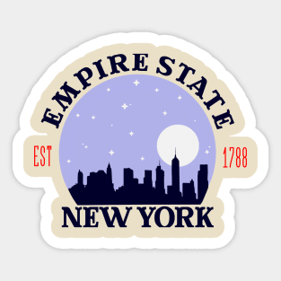 Empire State, New York, US Sticker